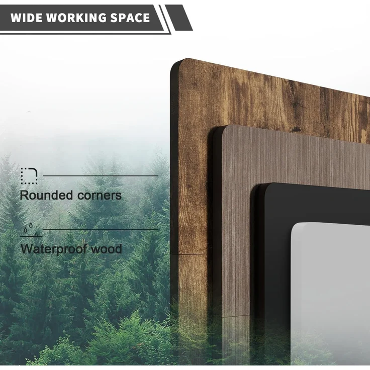 JUMMICO Schreibtisch höhenverstellbar mit 4 Memory-Funktionen, Schwarz, 180x80 cm – Bild 7