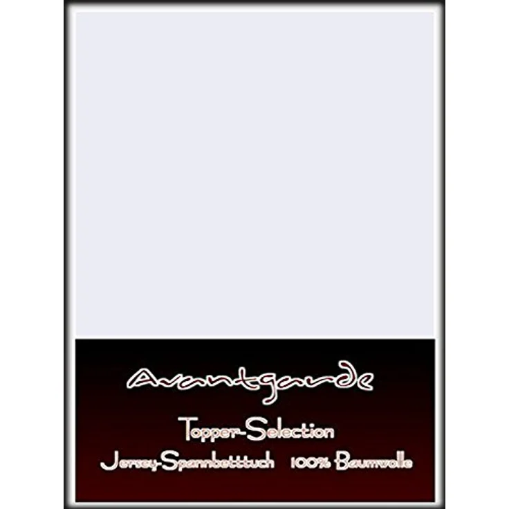 AVANTGARDE Premium Topper - Spannbettlaken - 140x200-160x220 cm - extra niedriger Steg - für Boxspringbett - Topperauflage - Spannbetttuch Jersey Baumwolle (01 Weiß, Topper 140x200 cm - 160x220 cm) – Bild 7