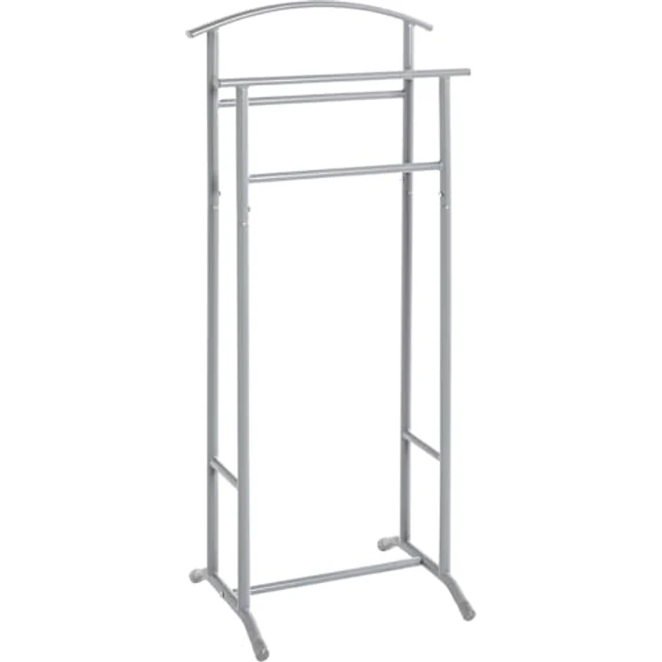 HAKU Möbel Herrendiener, grau, Stahlrohr - Maße: B 48 x H 107 x T 36 cm, Style: Modern – Bild 2