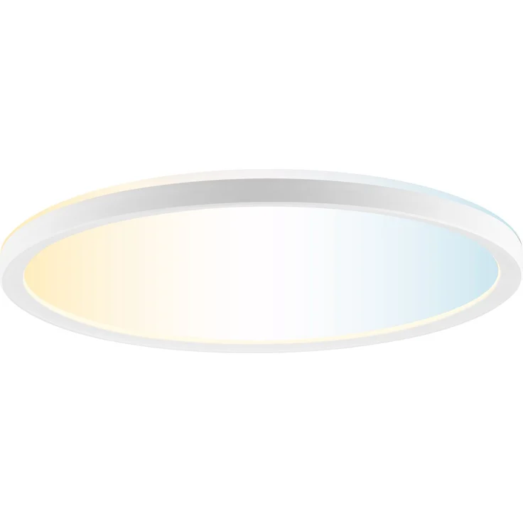 BRILLIANT Aufbaupaneel Lumaro LED Deckenpaneel Ø29cm, 2400lm, CCT 2700-6500K, dimmbar, Fernbedienung – Bild 1