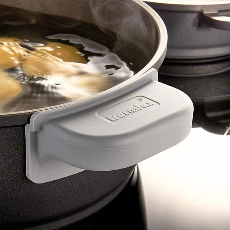 Berndes | Silikon Thermogriffe | Hitzeschutz | grau | optimal für sicheres Kochen | perfekt für viele Topfgrößen – Bild 2