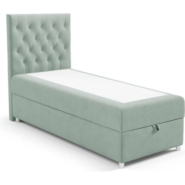 Best for Home Boxspringbett mit Bettkasten K-14 SINGLE Bonell-Matratze inkl. Komfort Topper (Einzelbett, Polsterbett gepolstertes Kopfteil, Jugendbett, Kinderbett, 70x200 80x200 90x200 100x200 cm), Handwerksqualität, TOP Preis-Leistungs-Verhältnis – Bild 4