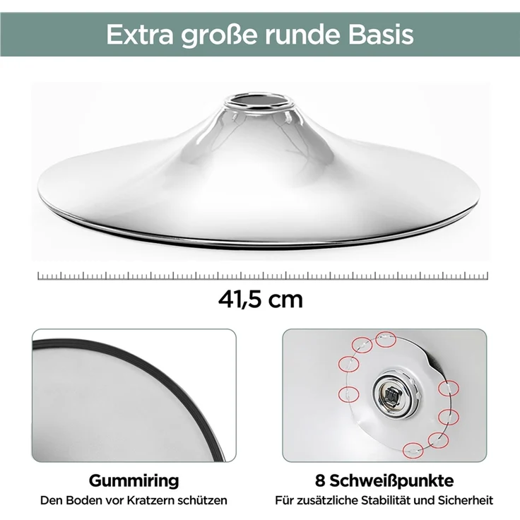 Yaheetech 2er-Set Barhocker mit Fußstütze, Drehbar & Höhenverstellbar, Schwarz – Bild 7