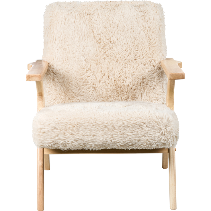 Sessel KISA Webpelz Hellbeige – Bild 5