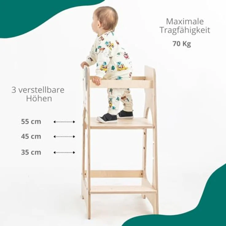 MamaToyz Holz Lernturm Kule Hund | Natur | – Bild 6