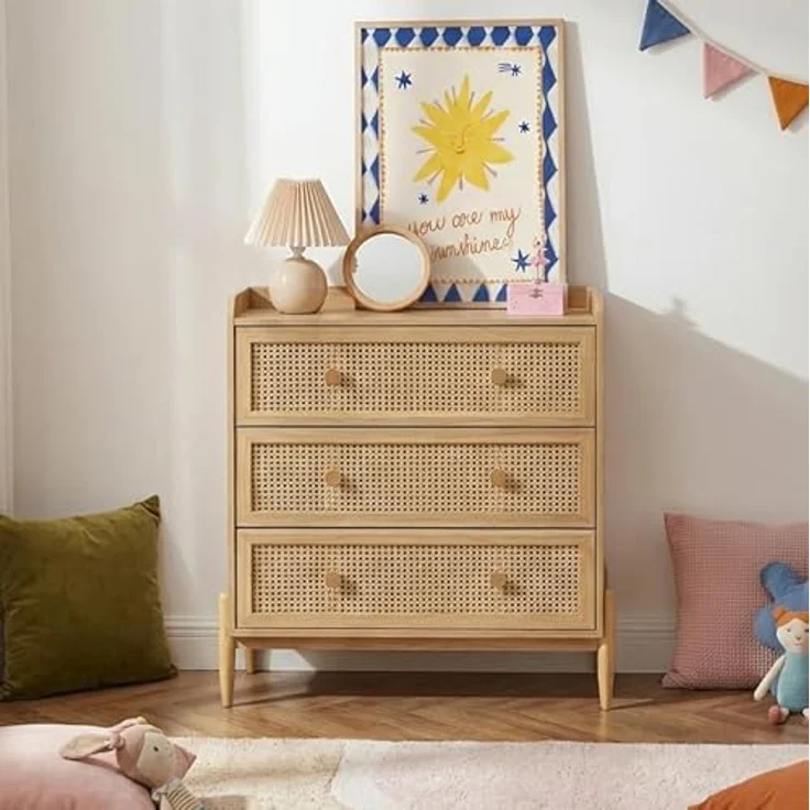 BAÏTA PABLO02 Kommode für Kinder, natürlich, Länge 80 cm, Natur – Bild 5