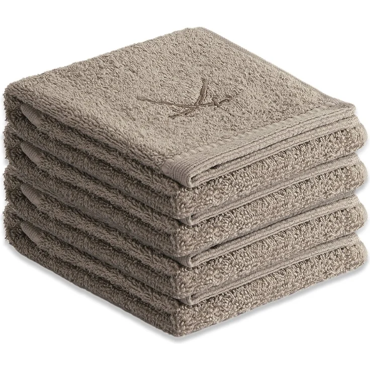 Sansibar Sylt Gästehandtücher Sansibar Sylt Handtuch Gästetuch Frottier-Serie Classic (Set, 4-tlg), mit hochwertiger Sansibar Säbel-Stickerei – Bild 5