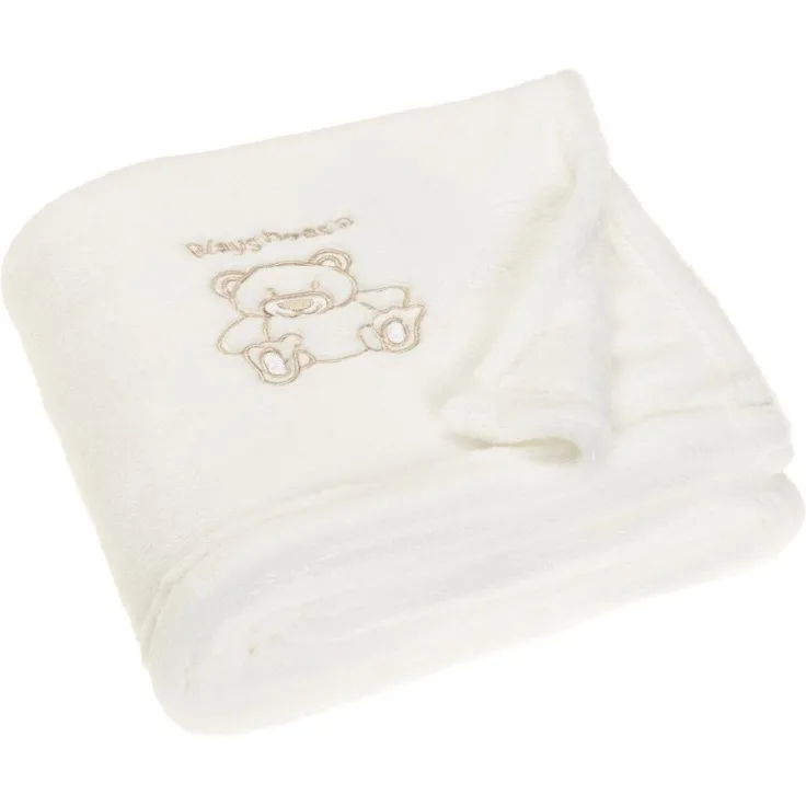 Playshoes Fleece-Decke Bär natur Gr. 75x100 cm