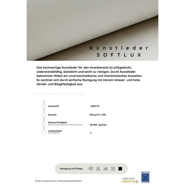 COLLECTION AB Ecksofa John L-Form, B: 226 cm, Schlaffunktion & Bettkasten, Regalelement mit Licht, Couch mit Federkern, 2 Zierkissen – Bild 4