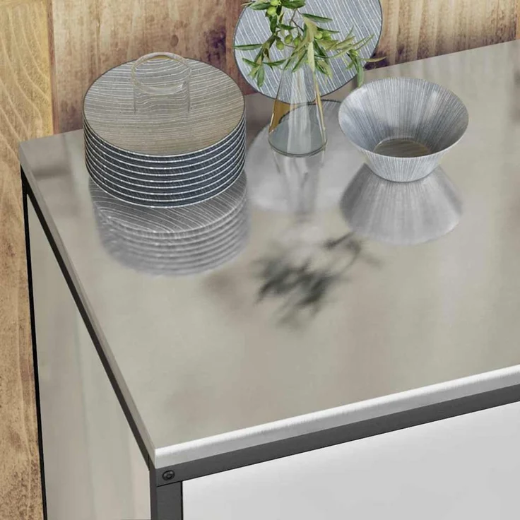 vidaXL Aufbewahrungsset für die Küche HATTEM 3 stk. Silber 3392699 – Bild 5