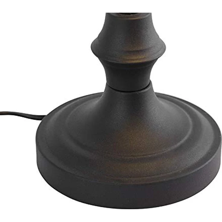 QAZQA Klassische Notarlampe schwarz mit Opalglas, Dimmbar, 34,5 cm Höhe – Bild 7