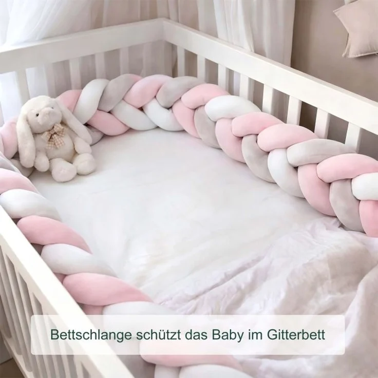Relaxdays Geflochtene Bettschlange 220cm – Bild 2