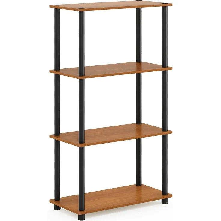 Furinno Turn-N-Tube 4-Stufe Mehrzweck-Regal, Kirsche/Schwarz, 59. 9 (Breite) x 109. 9 (Höhe) x 29. 7 (Tiefe) cm – Bild 9