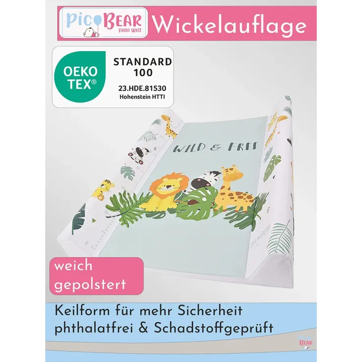 pic Bear Keilwickelauflage 50 x 70 cm Zoo Animals : Zoo Animals