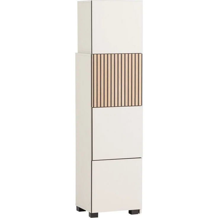 Schildmeyer Schieberegal Alexa, Holzwerkstoff, Cremebeige, 44,8-76,0 x 33,1 x 165,1 cm – Bild 2