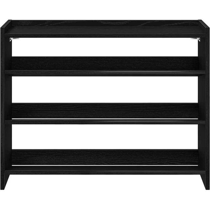 vidaXL Schuhregal Schwarz 80x25x62 cm Holzwerkstoff 859915 – Bild 3