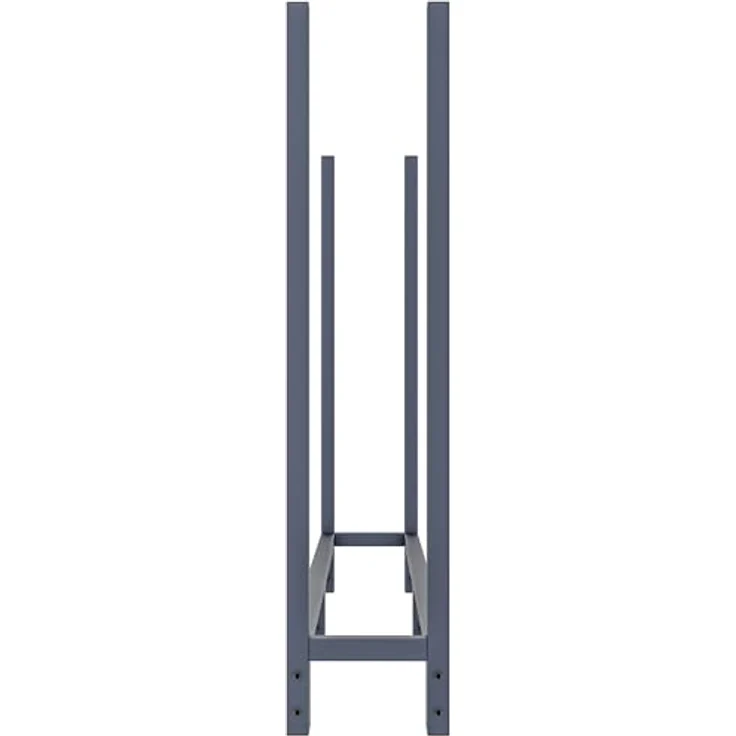 DELUKE® Kaminholzregal aussen mit Abdeckung REOB - für Feuerholz Brennholzregal aussen mit Plane Kaminholzständer draussen Kaminholzhalter outdoor Feuerholzregal aussen, 25x160x115cm – Bild 7