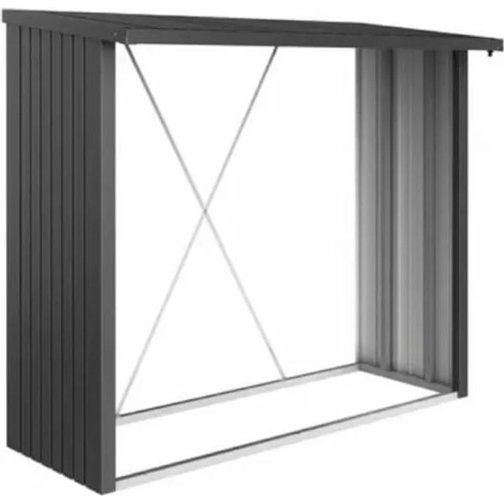 Biohort Holzlager WoodStock Gr. 230 lieferbar in 3 Farben dunkelgrau-metallic – Bild 1