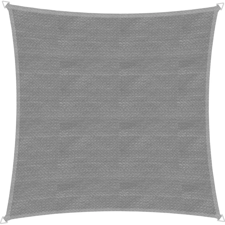 Windhager Sonnensegel Capri 4x4m grau Sonnenschutz UV-Schutz 50+ Sonnendach – Bild 1