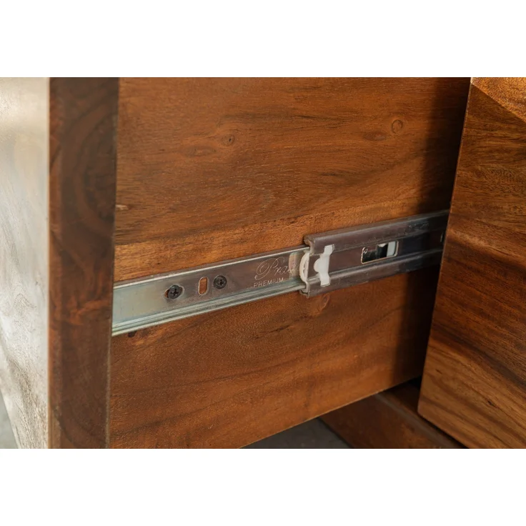 TV-Board Sheesham 190x50x60 walnuss gewachst TORONTO #247 – Bild 5