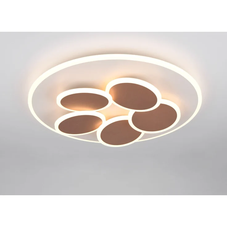 LED Deckenleuchte Grau Coffee dimmbar mit Fernbedienung & Tageslicht Ø 49cm – Bild 5