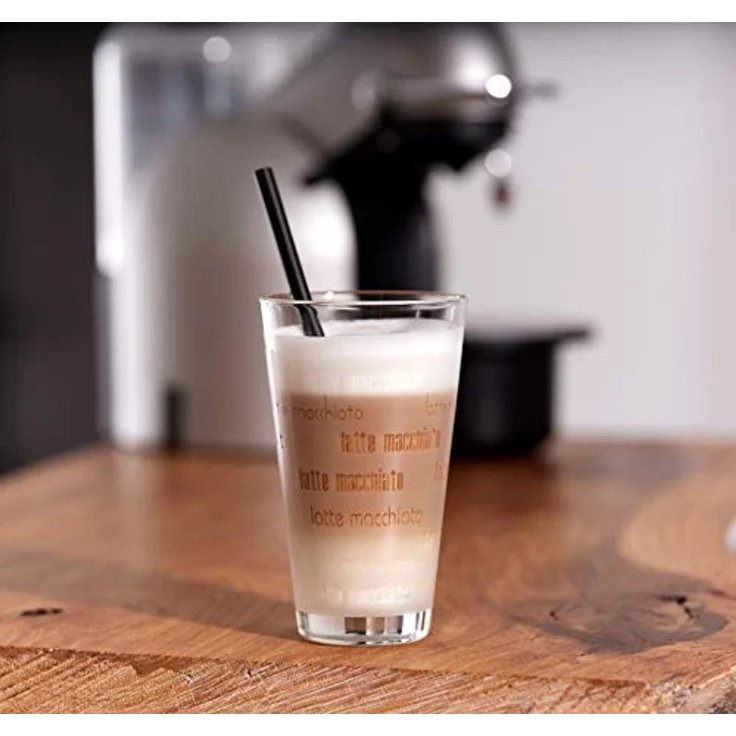 Ritzenhoff & Breker Latte-Macchiato-Glas Chicco, Glas, Schrift-Dekor, 4-teilig – Bild 5