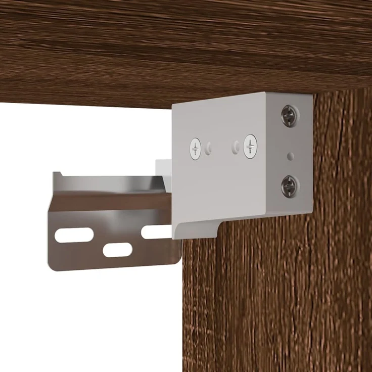TV-Wandschrank, TV-Hängeboard Fernsehschrank Braun Eichen-Optik 40x34,5x100 cm – Bild 7