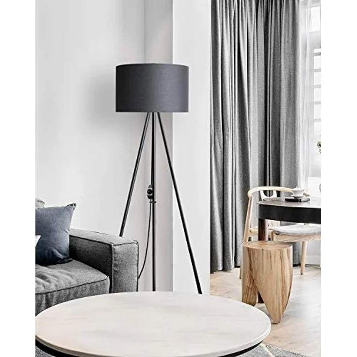 Tomons LED Stehlampe Dimmbar, Stehleuchte mit Dreibeinstativ aus Metall, LED wechselbar – Bild 2