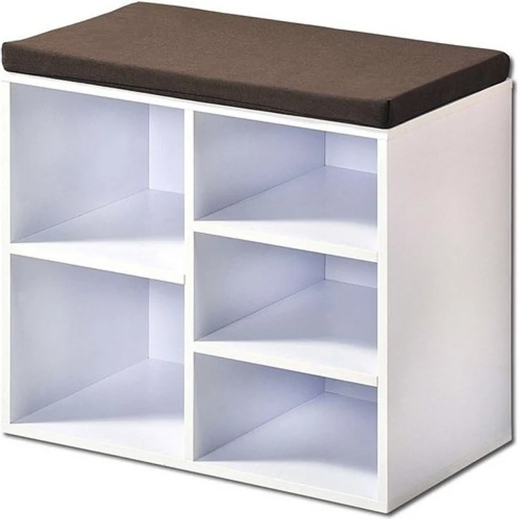HTI-Living Schuhbank Schuhbank Katja2 (Stück, 1-St, 1 Schuhbank mit Kissenauflage), Schuhregal 5 Fächer – Bild 2