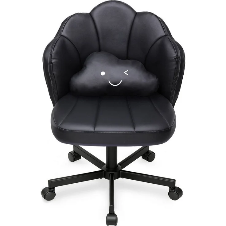 COMHOMA Bürostuhl Schminkstuhl Homeoffice Stuhl, Schreibtischstuhl Drehstuhl mit Rrollen, höhenverstellbar,für Schminktisch,Arbeitszimmer, Schlafzimmer,150kg – Bild 1