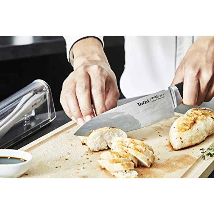 Tefal Kochmesser K25690 Ever Sharp, inkl. Messerschärfer, Edelstahl, exklusive Schleiftechnologie – Bild 14