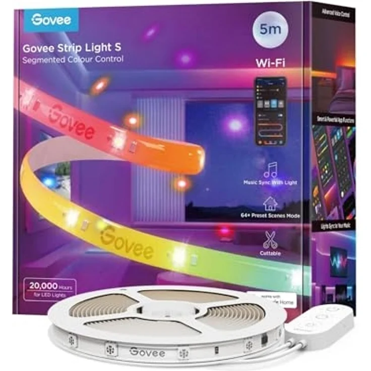 Govee LED Strip Lights Matter ready 5 Meter EEK G – Bild 1