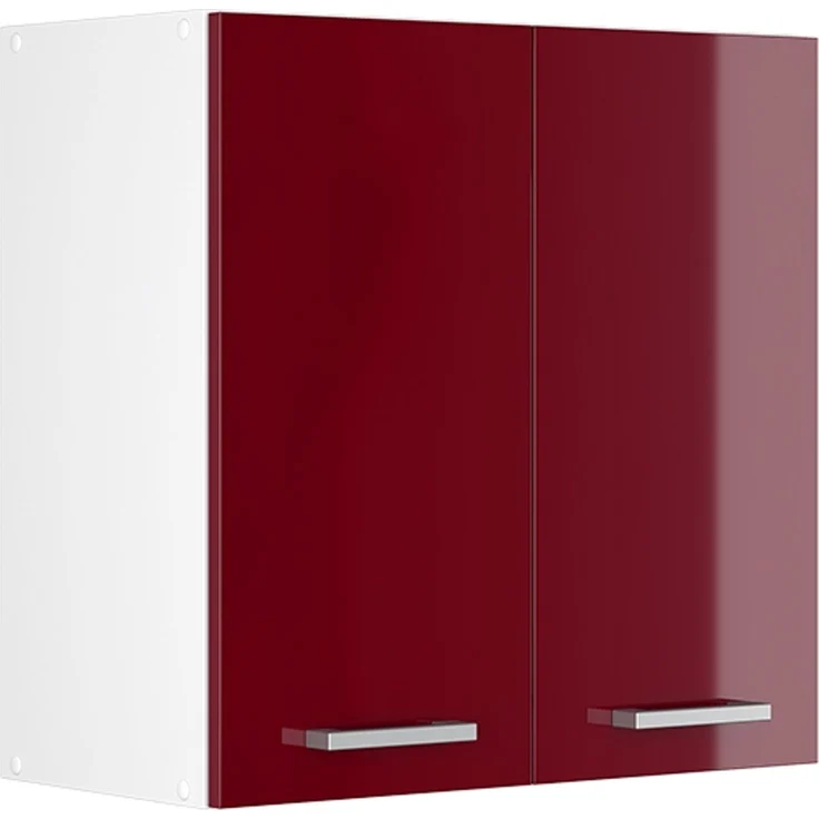 Küchenfront R-Line Rot Hochglanz 59.2 x 59 cm Möbelfront für den Hängeschrank Vicco – Bild 5