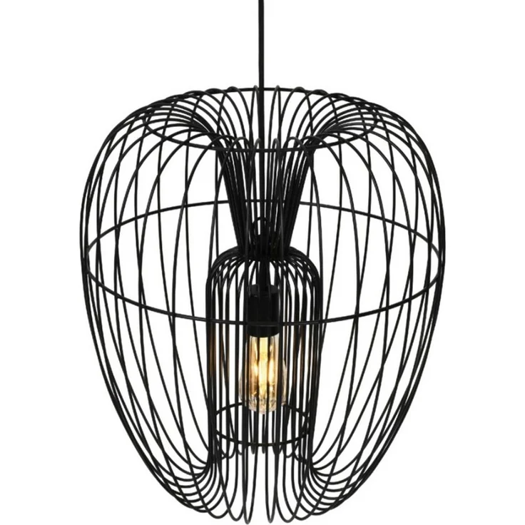 Liadomo Pendelleuchte Giarre, ohne Leuchtmittel, aus pulverbeschichtetem Eisen, Industrial-Look, exkl. Leuchtmittel – Bild 1
