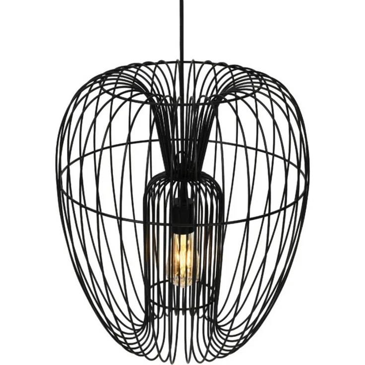 Liadomo Pendelleuchte Giarre, ohne Leuchtmittel, aus pulverbeschichtetem Eisen, Industrial-Look, exkl. Leuchtmittel