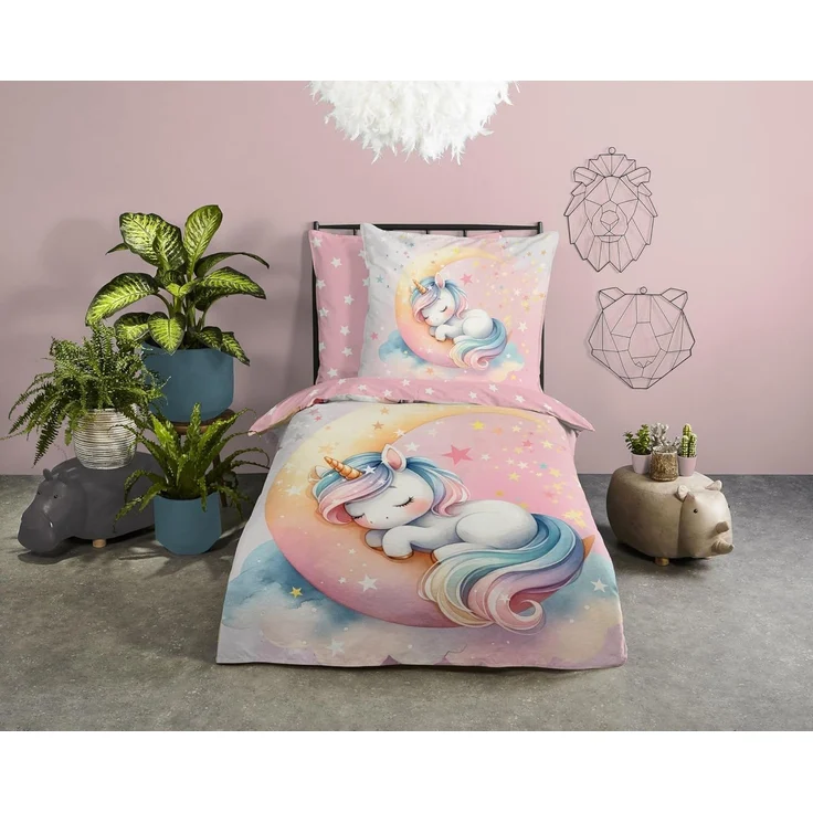 good morning Kinderbettwäsche Kinder-Wendebettwäsche "Molly", Renforcé, Tiermotiv – Bild 2