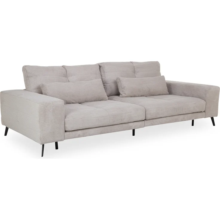 Big Sofa Husum / Helmond, Stoff, Grau, 286 x 90 x 124 cm – Bild 1