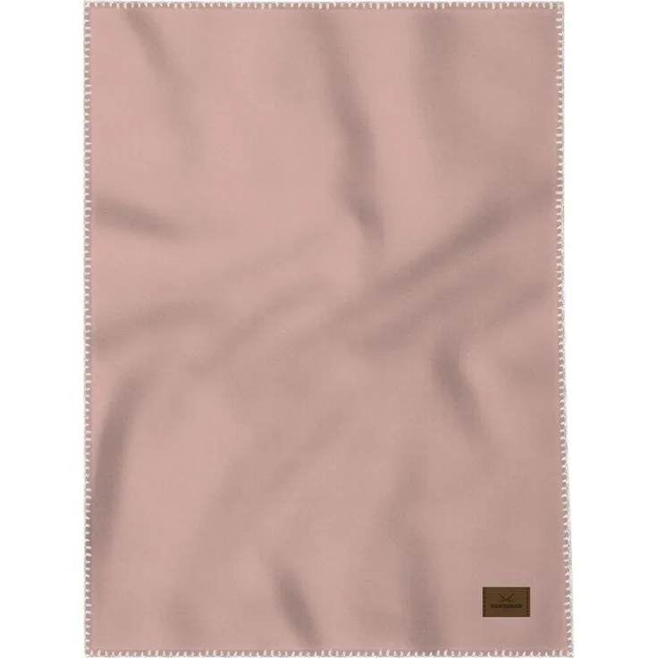 Wohndecke SANSIBAR rose BL 150x200 cm rosa Decke Kuscheldecke Sofadecke Couchdecke Plate