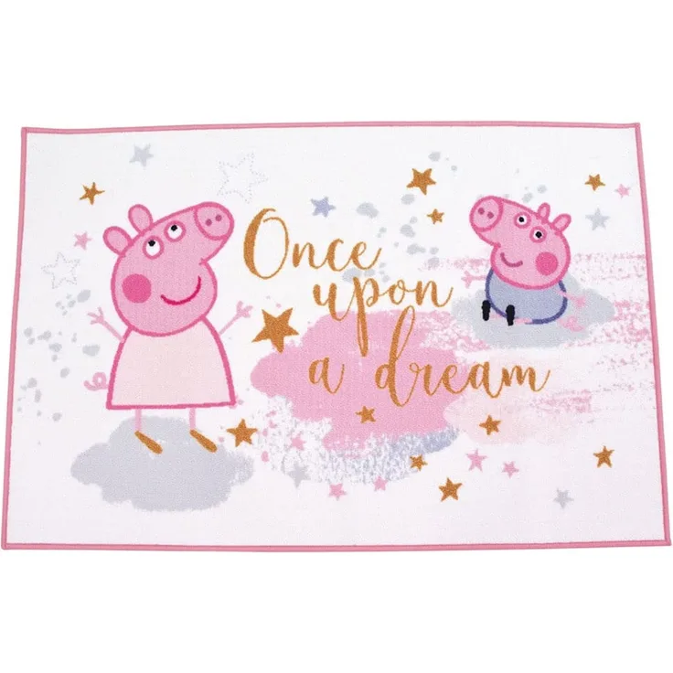 Fun House 713629 Peppa Pig Teppich für Kinderzimmer, 120x80 cm