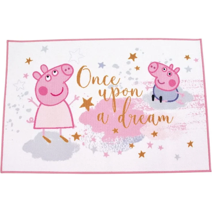 Fun House 713629 Peppa Pig Teppich für Kinderzimmer, 120x80 cm