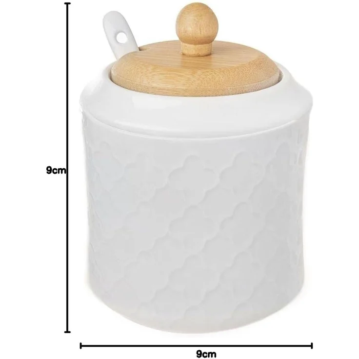 Orion Orion Zuckerdose aus Porzellan, Zuckerdose mit Löffel 47762 – Bild 6