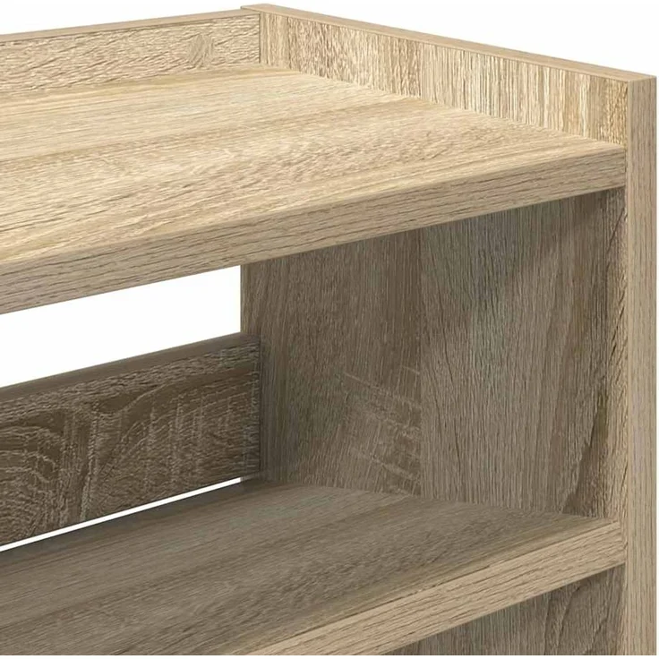 vidaXL Schuhregal Sonoma-Eiche 80x25x62 cm Holzwerkstoff 859916 – Bild 6