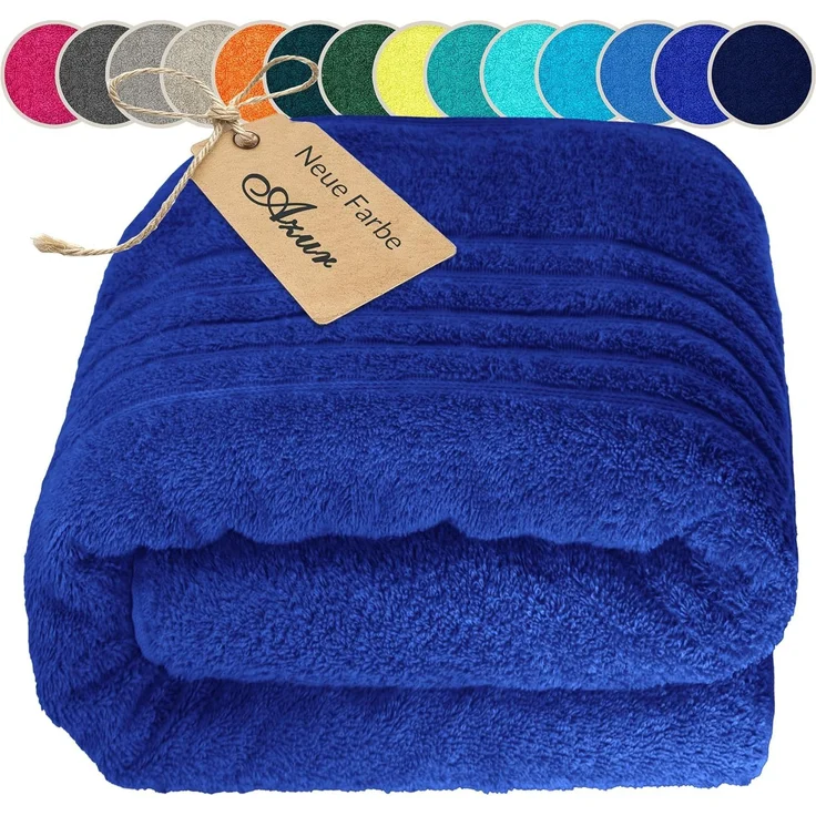 Lashuma Saunatuch XXL Handtuch London, Frottee (1-St), Badetuch Damen & Badehandtuch Herren 100x200 cm - Saunahandtuch 80x220