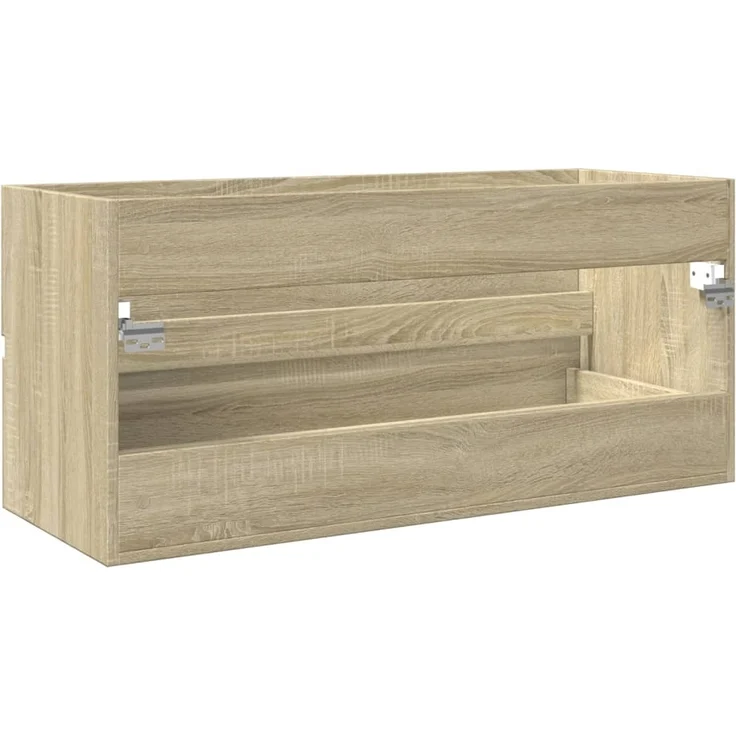 vidaXL Waschbeckenschrank Sonoma-Eiche 100x38,5x45 cm Holzwerkstoff 849639 – Bild 5
