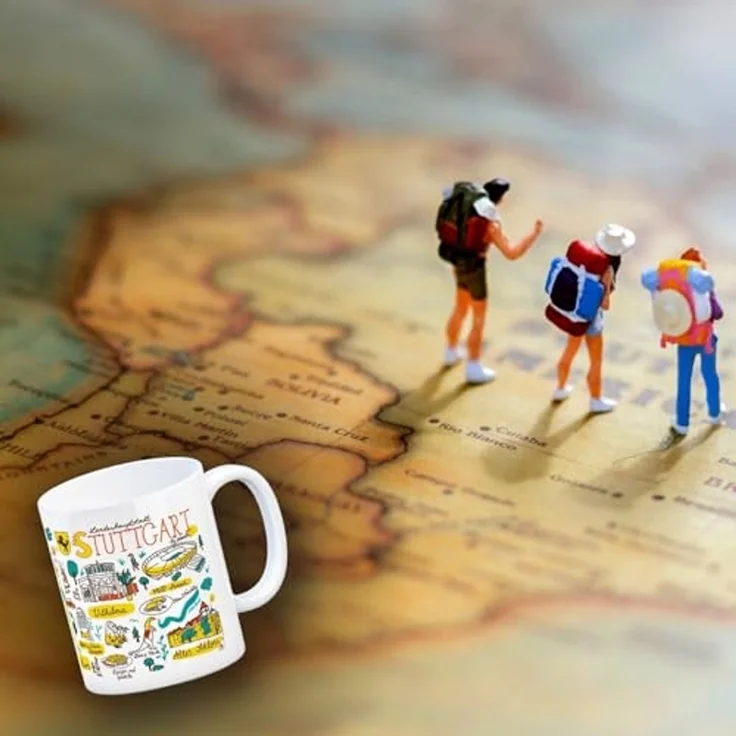 speecheese Tasse Stuttgart Wimmelbild Kaffebecher – Bild 3