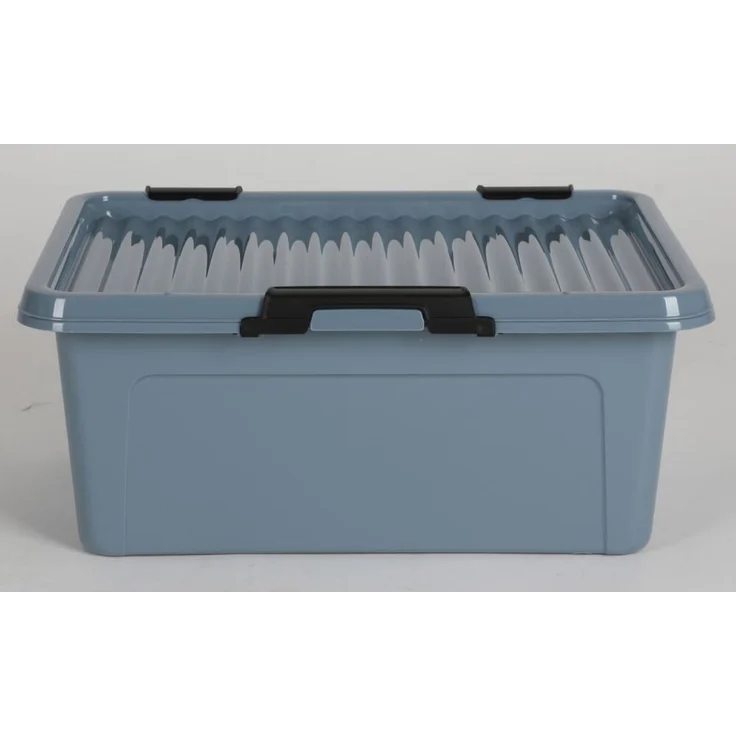 25x Scharnierbox 11L ca. 40×30×17 cm vollfarbig mit Deckel – stabile Aufbewahrungsbox für Haushalt Büro Lager Werkstatt Spielzeug Kleidung und Ordnungssysteme – Bild 6