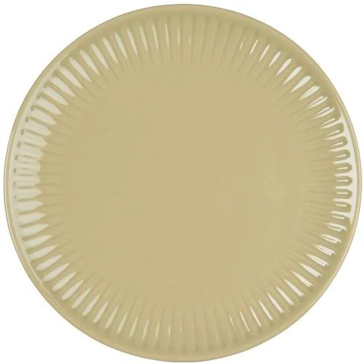 Teller Kuchenteller Frühstücksteller Mynte 19cm Rund Rille Ib Laursen 2032 47 - wheat straw