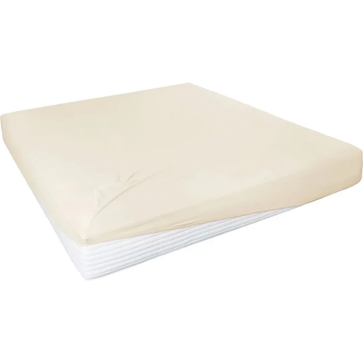 Hahn Haustextilien Elasthan-Feinjersey-Spannlaken Royal 140-160x200-220 cm ecru