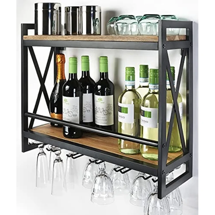 Kobolo Regal Wandregal ACOLON aus Metall und Mangoholz – Bild 1