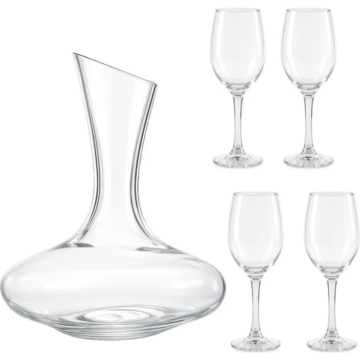 Relaxdays Weingläser 4er Set mit Dekanter – Bild 8